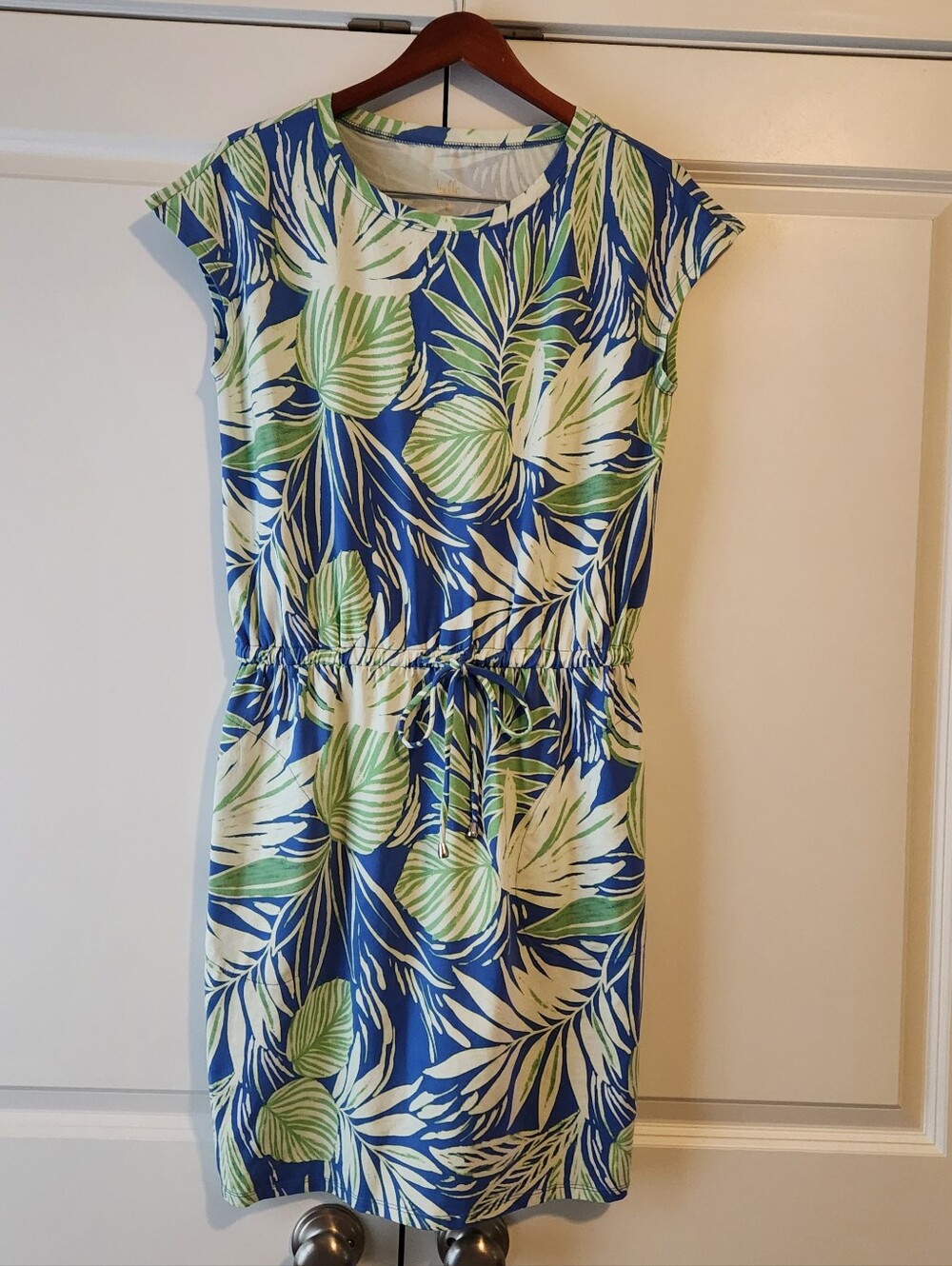 Drawstring Capsleeve Dress
